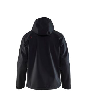 Softshell Jack Zwart/Rood