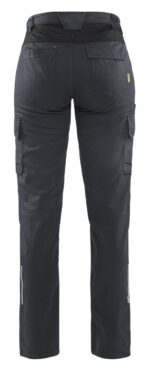 7144 Dames Industrie Werkbroek met Stretch Grijs/Zwart