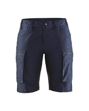 7149 Dames Werkshort met Stretch Donkermarine/Zwart