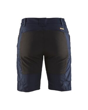 7149 Dames Werkshort met Stretch Donkermarine/Zwart