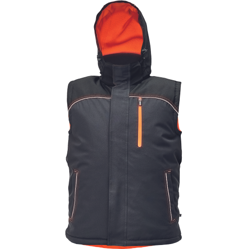 Knoxfield Omkeerbare Bodywarmer Antraciet/Rood