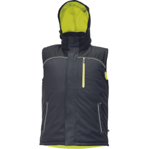 Knoxfield Omkeerbare Bodywarmer Antraciet/Geel