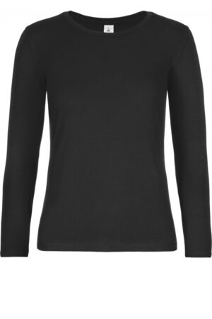 Ladies' T-shirt long sleeve Black