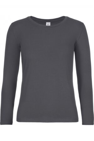 Ladies' T-shirt long sleeve Dark Grey