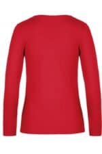 Ladies' T-shirt long sleeve Red