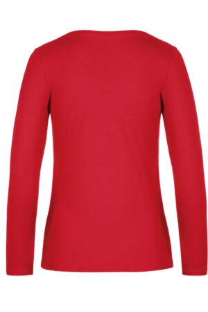 Ladies' T-shirt long sleeve Red