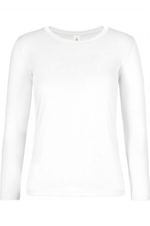 Ladies' T-shirt long sleeve White