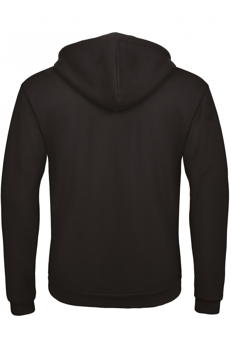 Hooded Full Zip Sweatshirt Black