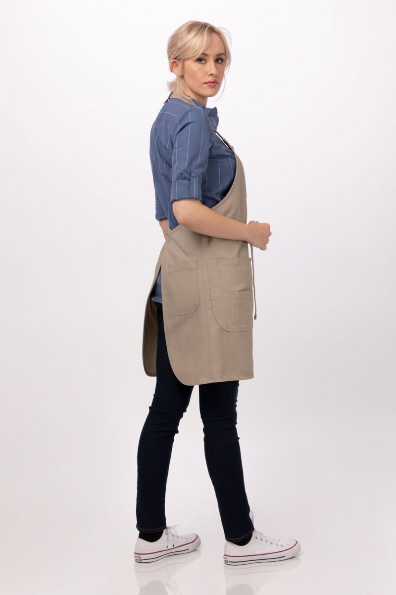 APRON-URB-BIB-LOGAN KHAKI