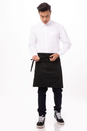 APRON-ESS-HALFBISTRO BLACK