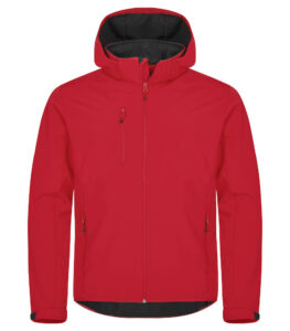 Classic Softshell Jacket Met Kap Rood