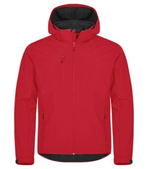 Classic Softshell Jacket Met Kap Rood