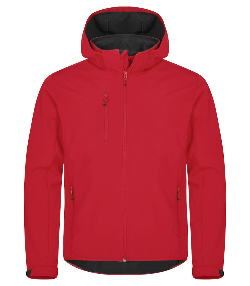 Classic Softshell Jacket Met Kap Rood