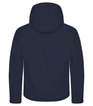 Classic Softshell Jacket Met Kap Dark Navy