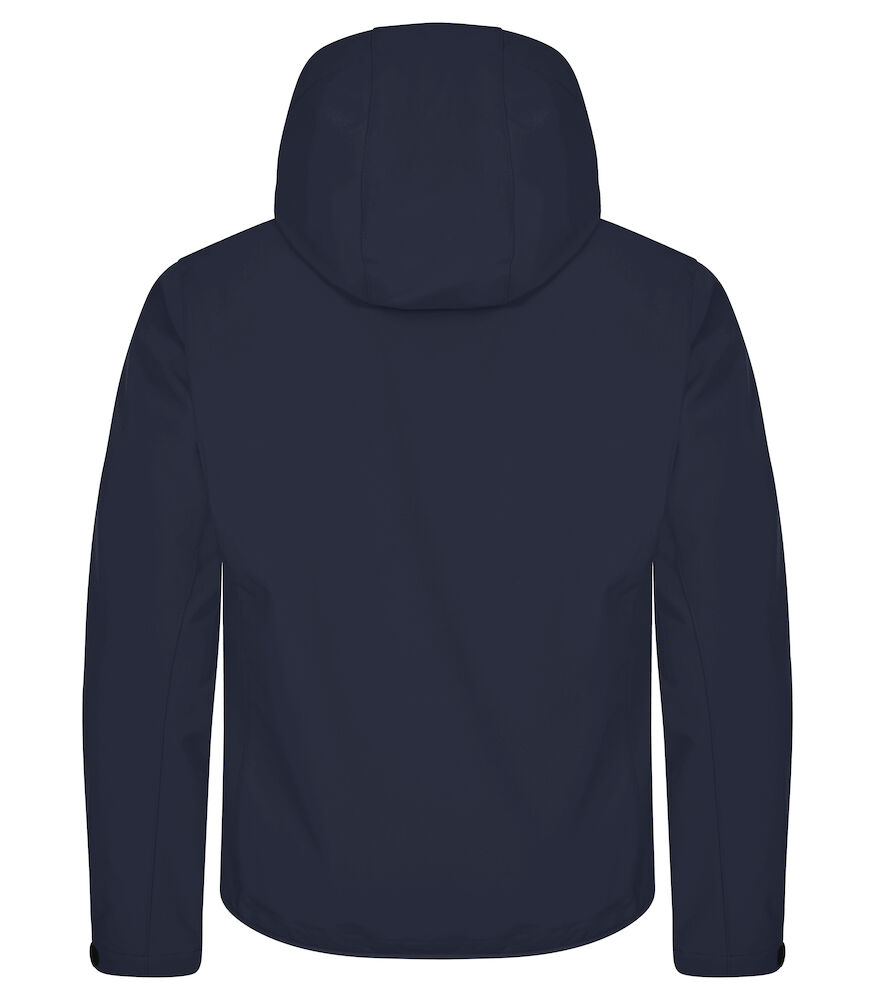 Classic Softshell Jacket Met Kap Dark Navy