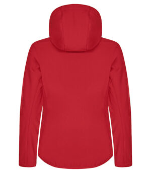 Classic Softshell Jacket Met Kap Ladies Rood