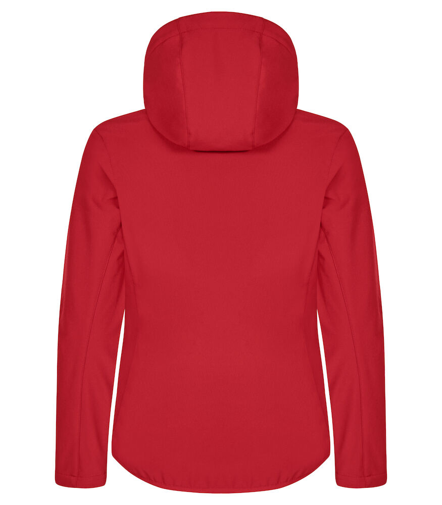 Classic Softshell Jacket Met Kap Ladies Rood