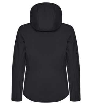 Classic Softshell Jacket Met Kap Ladies Zwart