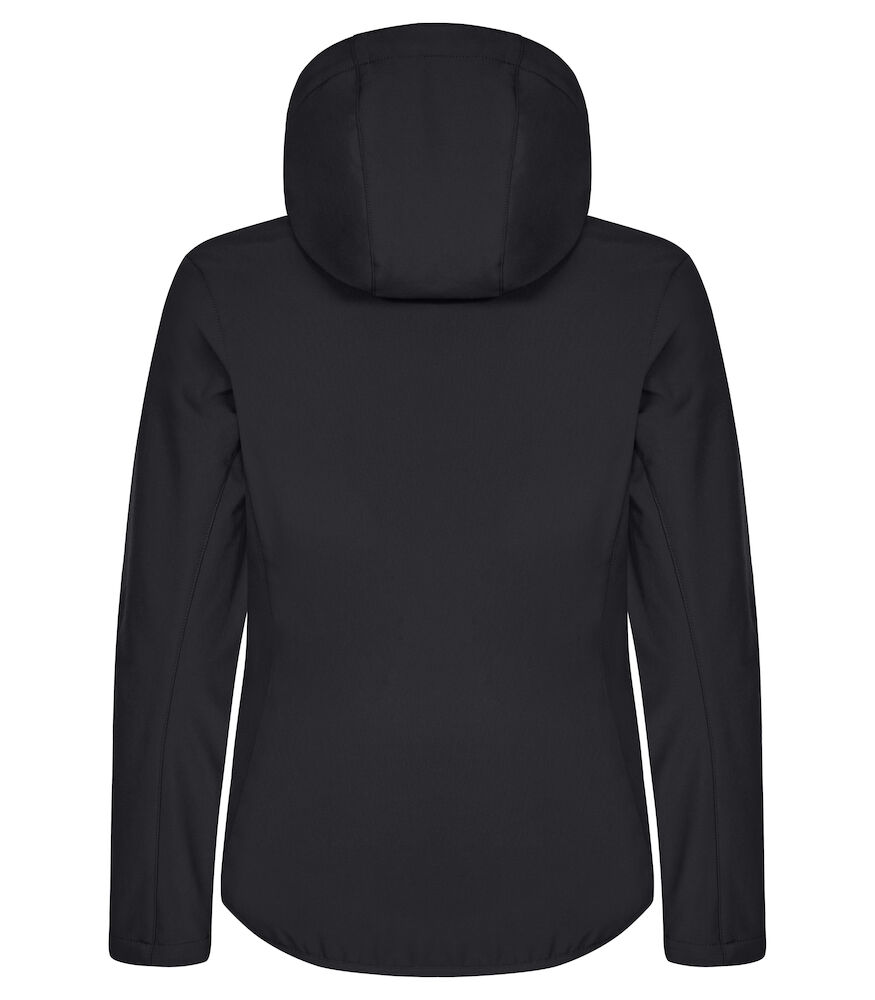 Classic Softshell Jacket Met Kap Ladies Zwart