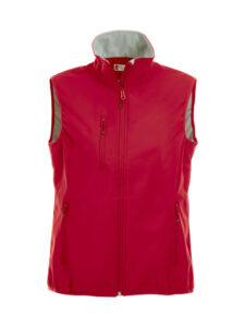 Basic Softshell Vest Ladies rood