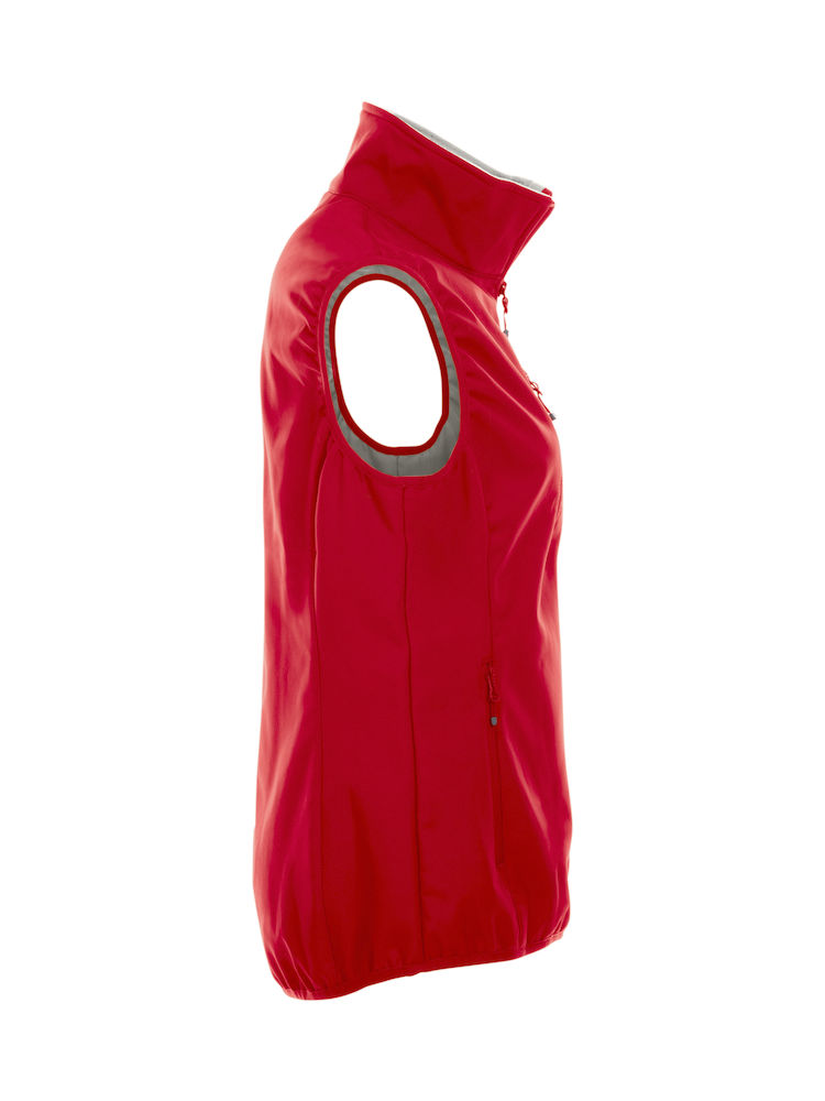 Basic Softshell Vest Ladies rood