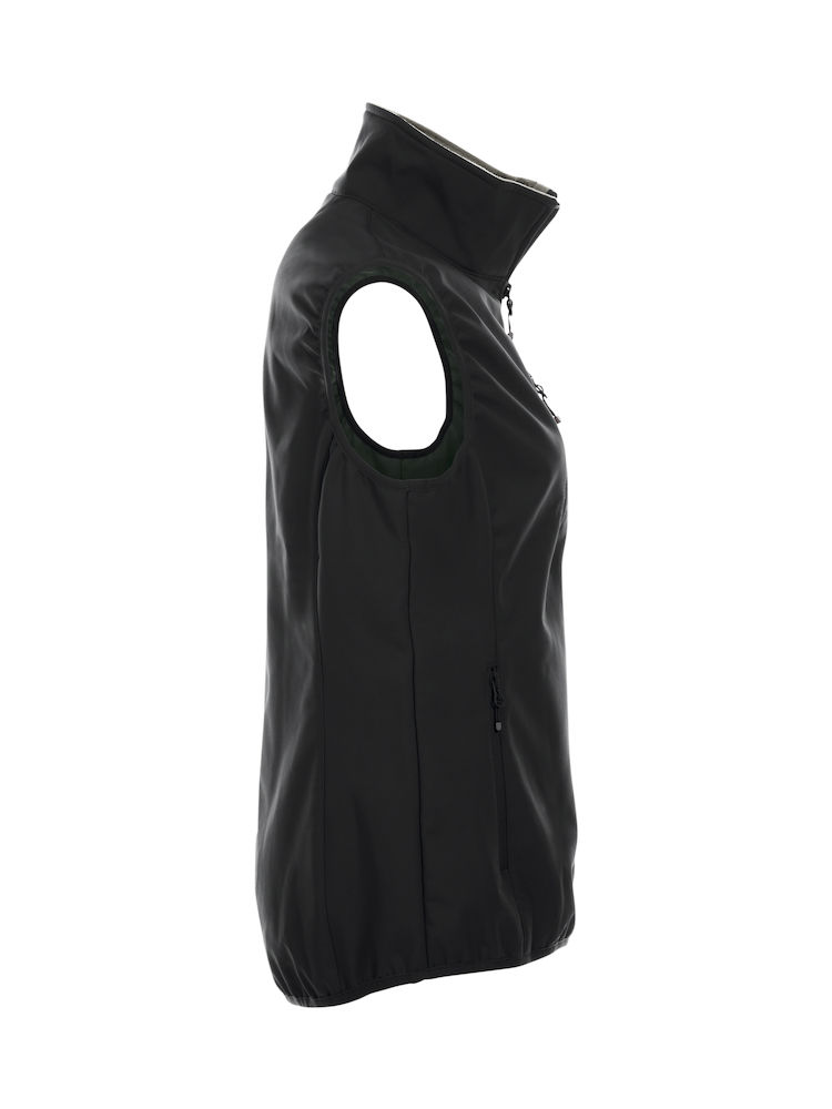 Basic Softshell Vest Ladies zwart