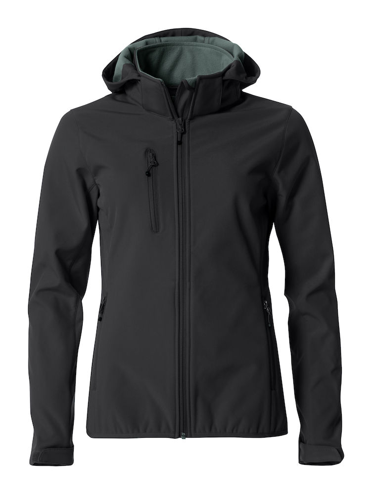 Basic Hoody Softshell Ladies zwart