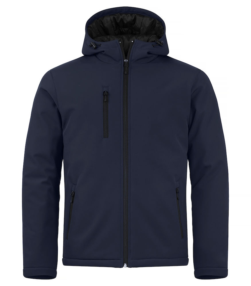 Padded Hoody Softshell dark navy