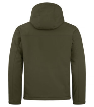 Padded Hoody Softshell mistgroen