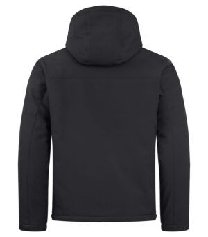 Padded Hoody Softshell zwart