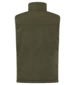 Padded Softshell Vest Bodywarmer Mistgroen