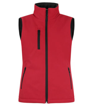 Padded Softshell Bodywarmer Lady Rood