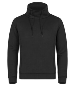 Hobart Sweatshirt Hoge Kraag Zwart