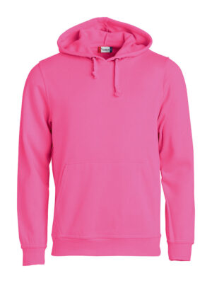 Basic Hoody helder kersen