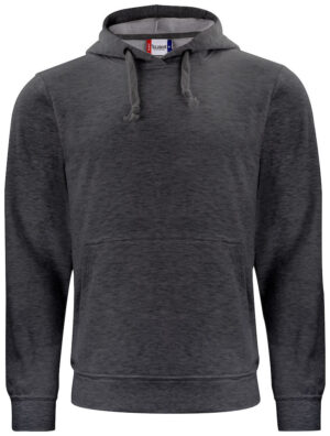 Basic Hoody antraciet melange