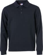Basic Polo Sweater dark navy