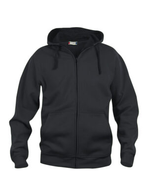 Basic Hoody Full Zip Zwart