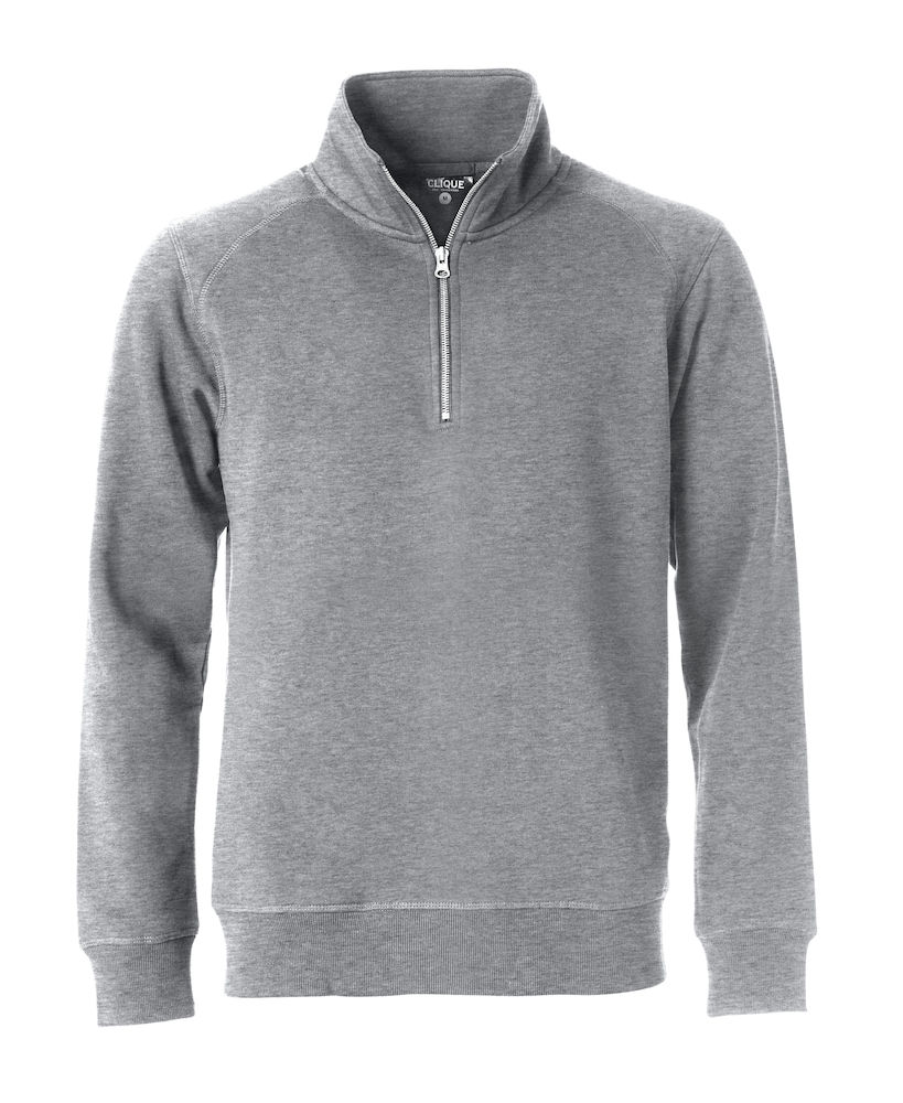 Classic Half Zip grijsmelange