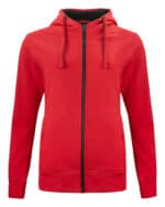 Classic Hoody Full Zip Ladies rood
