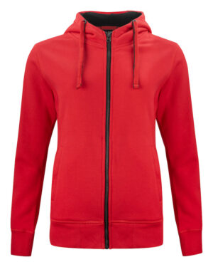 Classic Hoody Full Zip Ladies rood