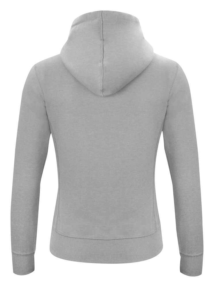 Classic Hoody Full Zip Ladies grijsmelange