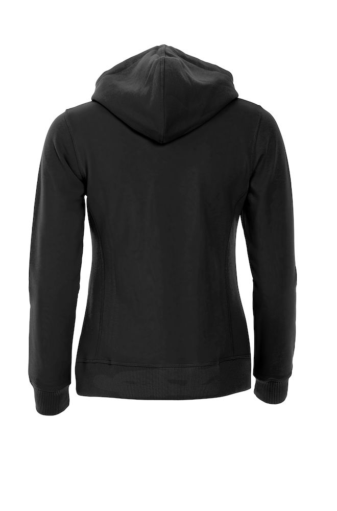 Classic Hoody Full Zip Ladies zwart