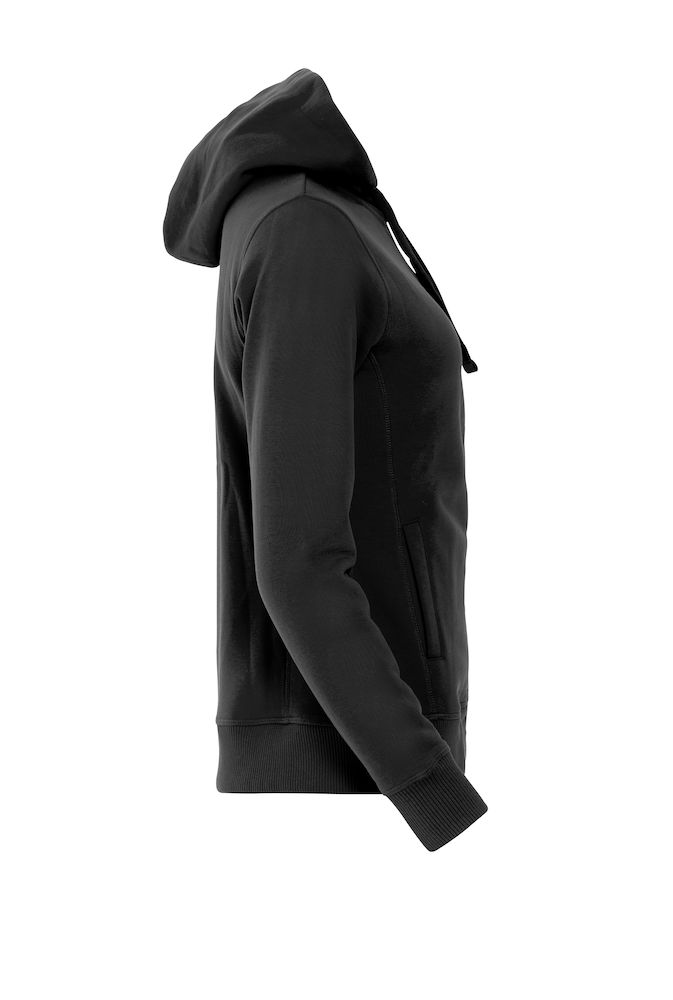 Classic Hoody Full Zip Ladies zwart