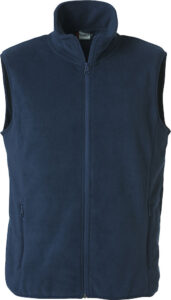 Basic Polar Fleece Vest dark navy