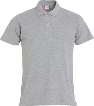 Basic Polo grijsmelange