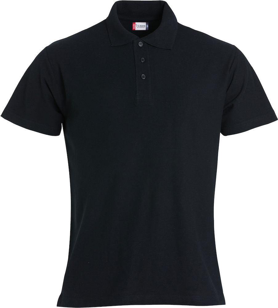 Basic Polo zwart