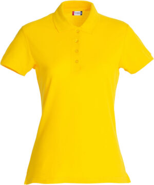 Basic Polo Ladies lemon