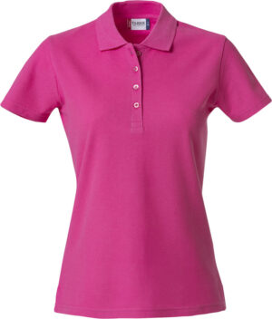 Basic Polo Ladies helder kersen