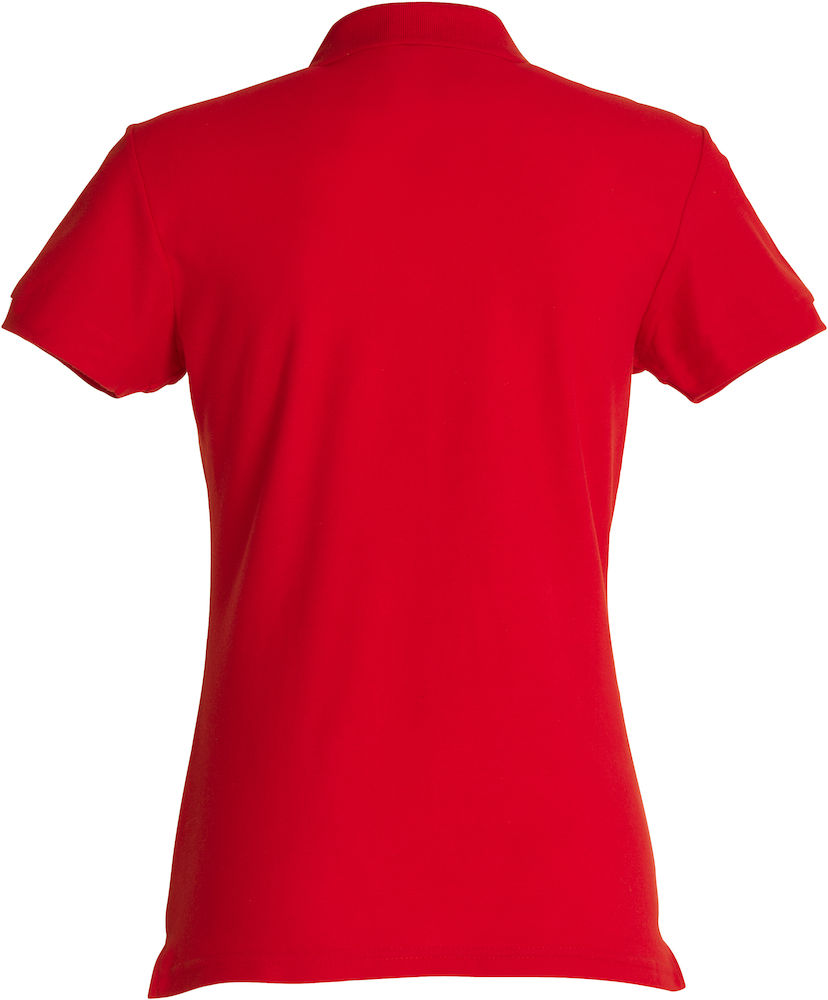 Basic Polo Ladies rood