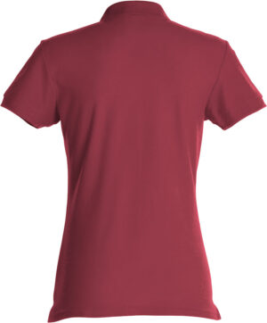 Basic Polo Ladies bordeaux